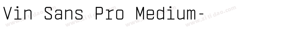 Vin Sans Pro Medium字体转换